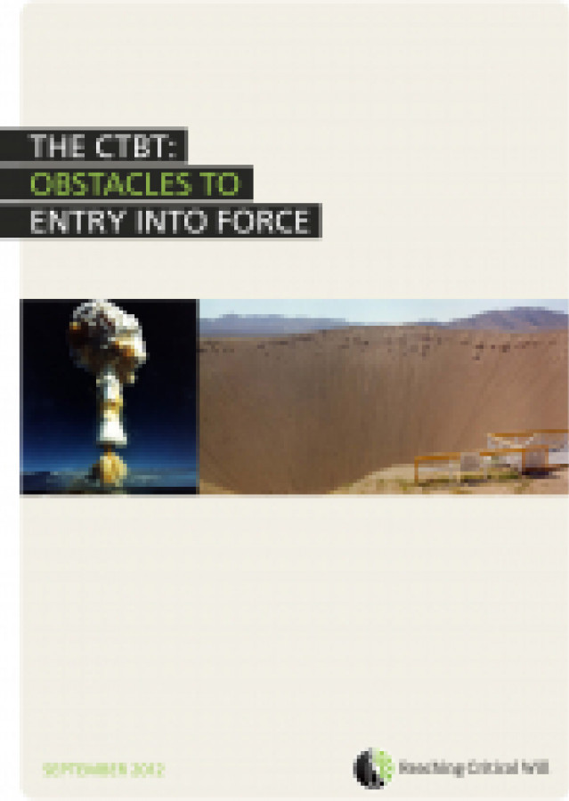 The CTBT: obstacles to entry into force