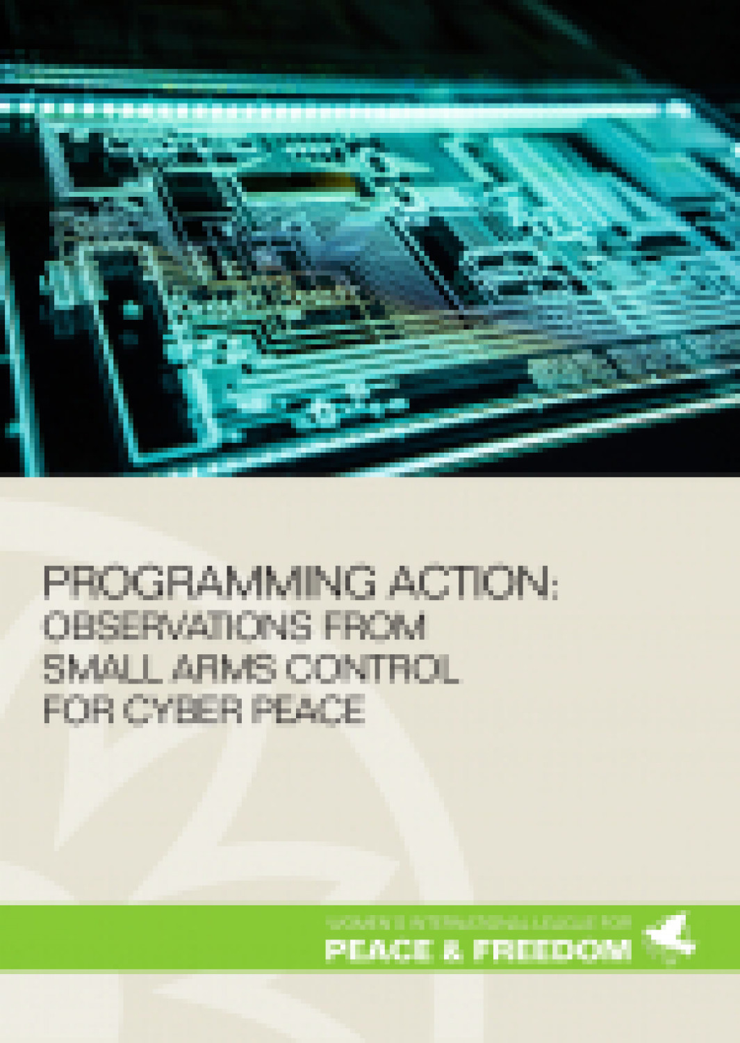 Programming action: observations from small arms control for cyber peace