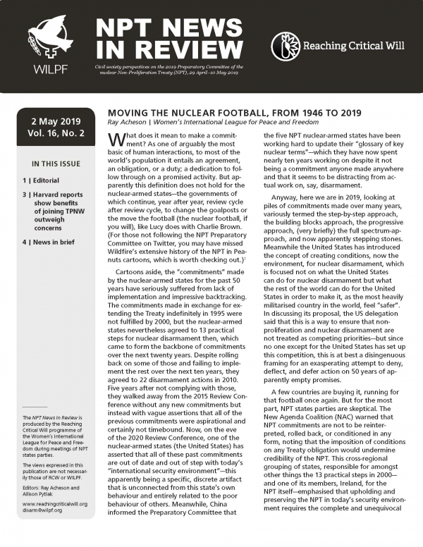 NPT News in Review, Vol. 16, No. 2