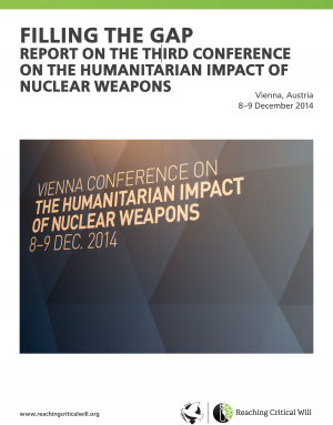 Filling the gap: report on the Vienna conference on the humanitarian impact of nuclear weapons