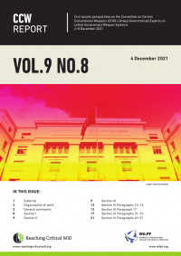 CCW Report, Vol. 9, No. 8