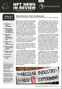 NPT News in Review, Vol. 14, No. 4