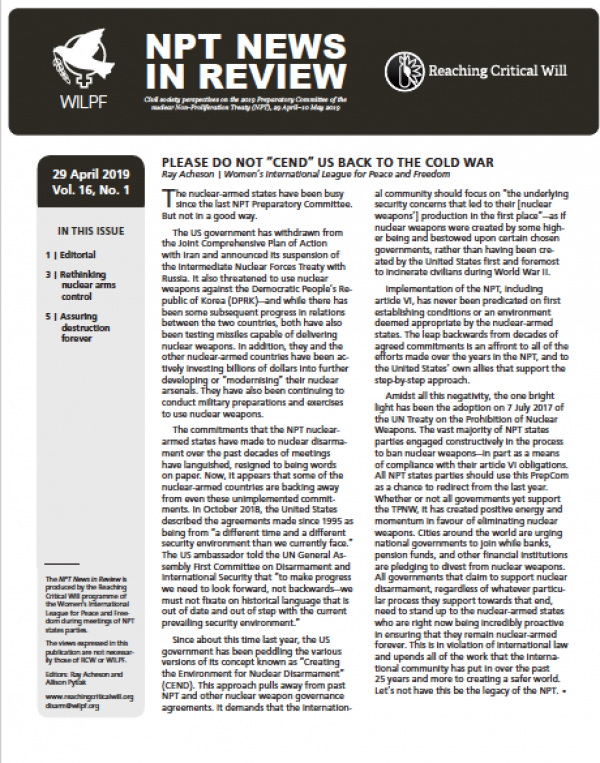 NPT News in Review, Vol. 16, No. 1