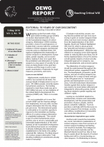 OEWG Report, Vol. 2, No. 10