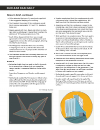 Nuclear Ban Daily, Vol. 2, No. 13