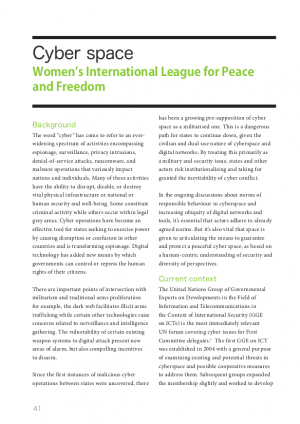 Cyber in First Committee in Briefing Book 2019