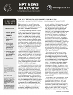 NPT New in Review, Vol. 15, No. 3