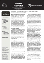 OEWG Report, Vol. 2, No. 9