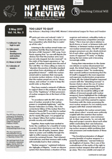 NPT News in Review, Vol. 14, No. 3