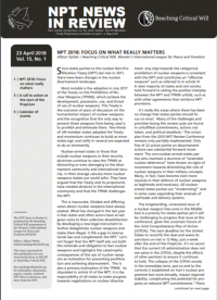 NPT News in Review, Vol. 15, No. 1