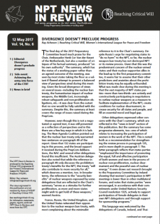 NPT News in Review, Vol. 14, No. 6